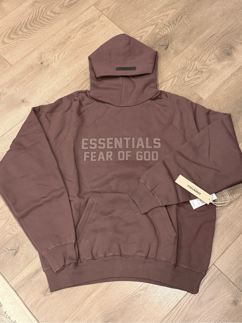 Fear of God ESSENTIALS Men's PLUM Pullover Hoodie and relaxed pants  - SET